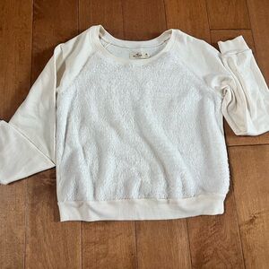 Hollister Cream Textured Sweater